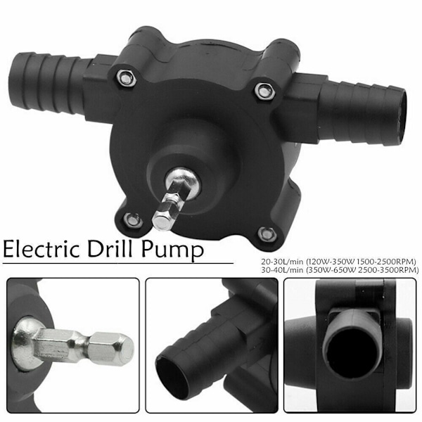 Mini hånddrevet elektrisk borepumpe Selvsugende pumpe Olievæske Vandoverførselspumpe