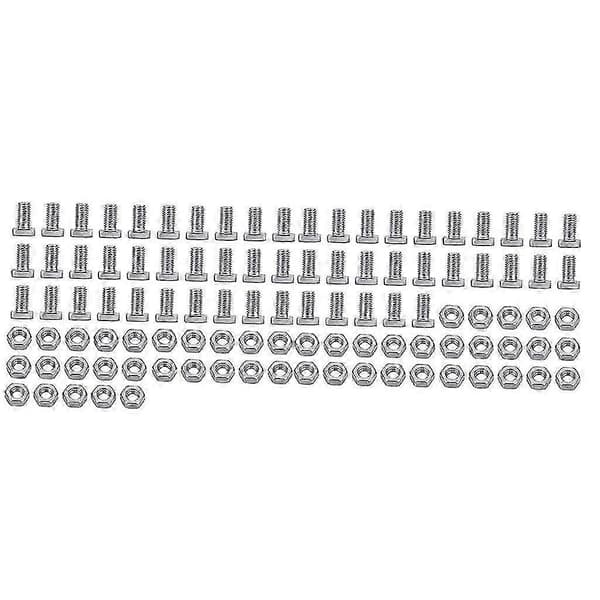Växthusreparationssats med aluminiummuttrar och bultar 50 set