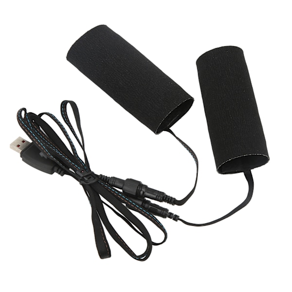 2st motorcykeluppvärmda greppkuddar krok- och öglefästning IP67 vattentät DC 5V USB-port Plug-in elektrisk värmedyna