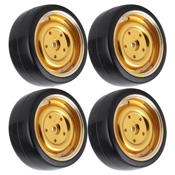 4kpl 63 mm RC-auton metallivanteet Driftdäck varaosat Tarvikkeet Sopii WPL D12 RC-kuorma-autoon