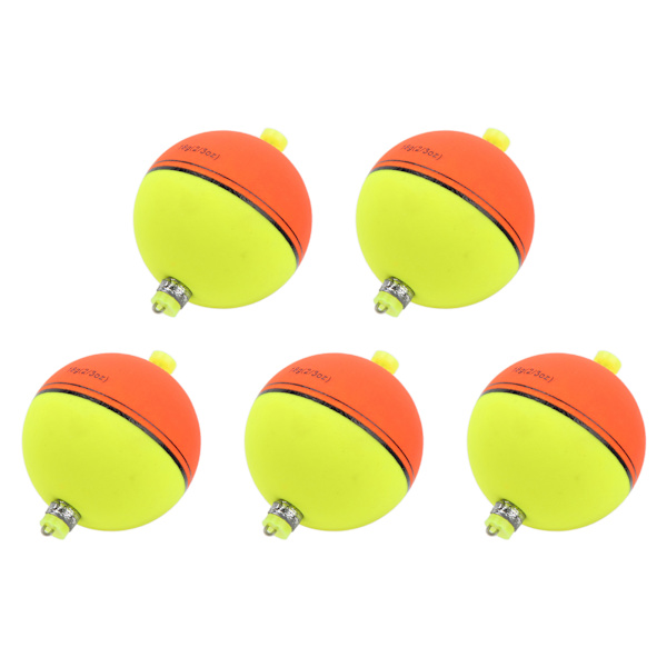 5 stk EVA Skum Fiskeflyte Fiskebobber Runde Flyte Fiske Driv for Ferskvann Saltvann 18g/0.63oz