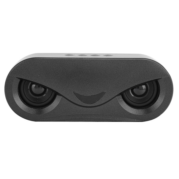 Kannettava langaton Bluetooth-kaksoiskautin LED-valolla, basso-stereo kaiutin U-levylle, musta