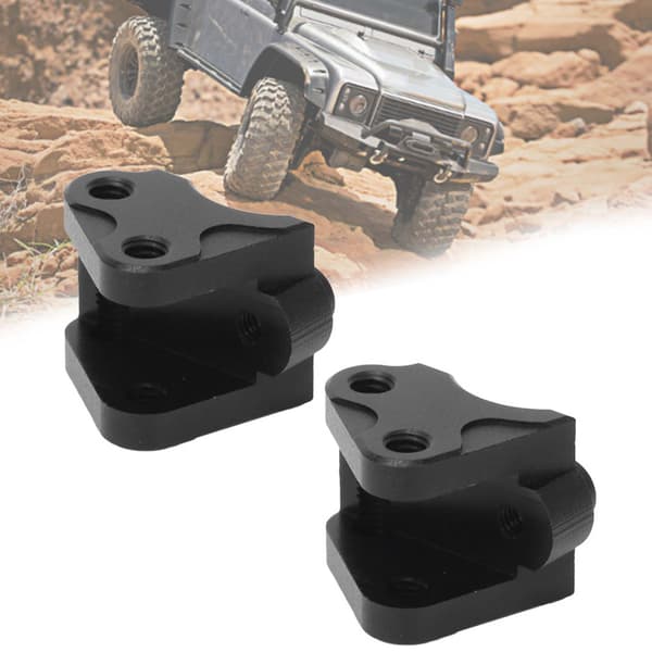 2 stk. Forreste og bagerste nedre støddæmperforbindelse Link Mount passer til SCX10-II AXIAL RC Bil Sort