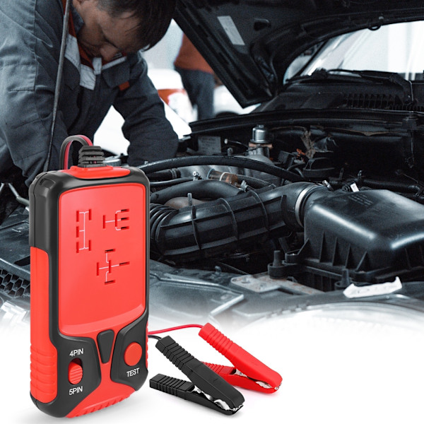 12V Bilrelä Testare Batteritestare Bil Elektronik Relä Testare LED Ljusindikator Bilbatteri Kontroll