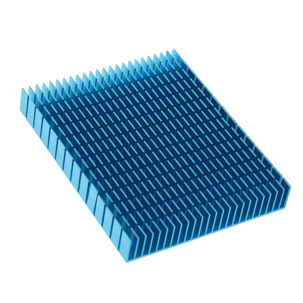 Køleplade Aluminium Køler Køleplade Radiator 150x120x20mm til CPU Forstærker PCB Sort