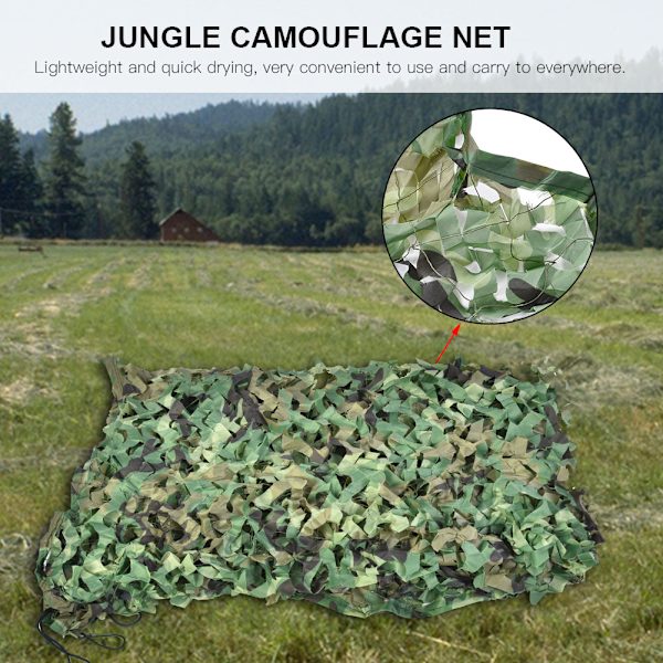 Army Jungle Kamouflage Net Jagt Skydning Fiske Skjule Net (1,5M*7M)