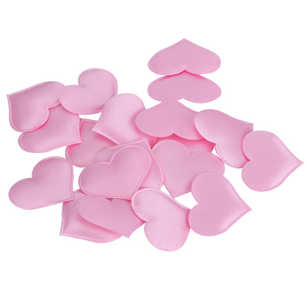 DIY Håndlagde Hjerteformede Bryllupsdekorasjoner for Valentinsdagsfesttilbehør (3,2 cm Rosa 500 stk Pose)
