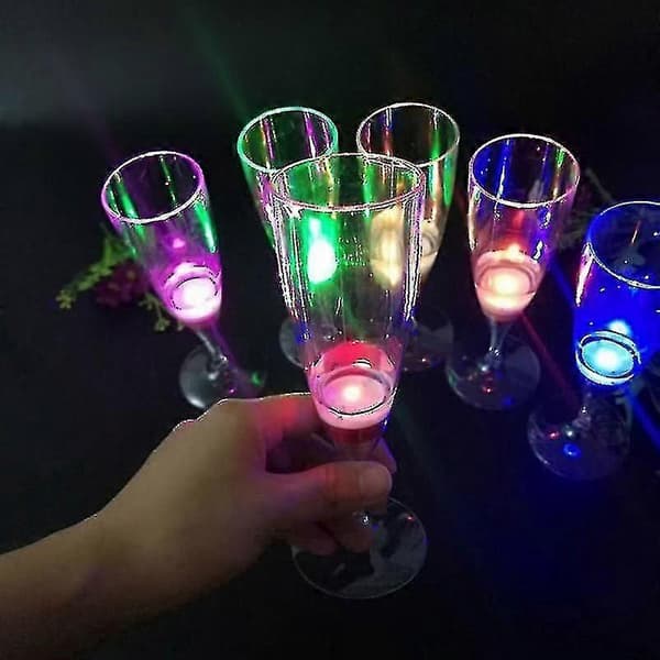 st. lysende LED-vinglass blinkende champagneglass cocktailkopper