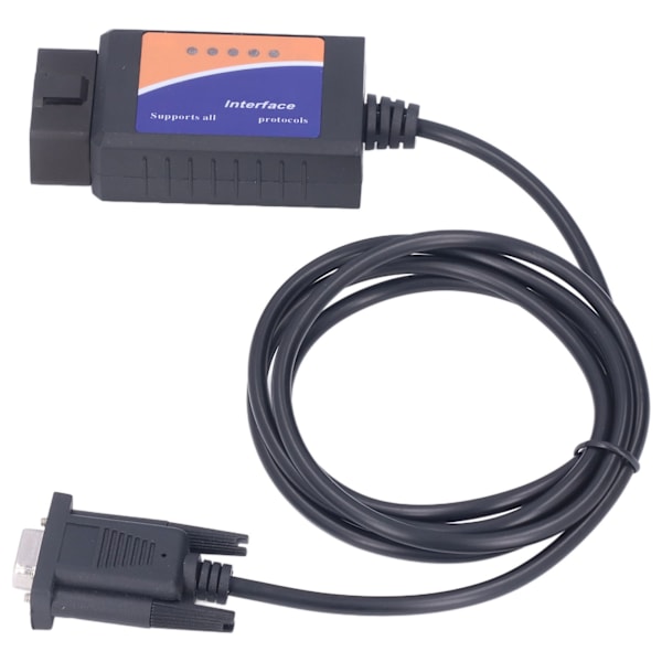 ELM327 COM-port DB9 hona 25K80 diagnostiskt verktyg LED-indikatorlampa för DOS för Windows med CD