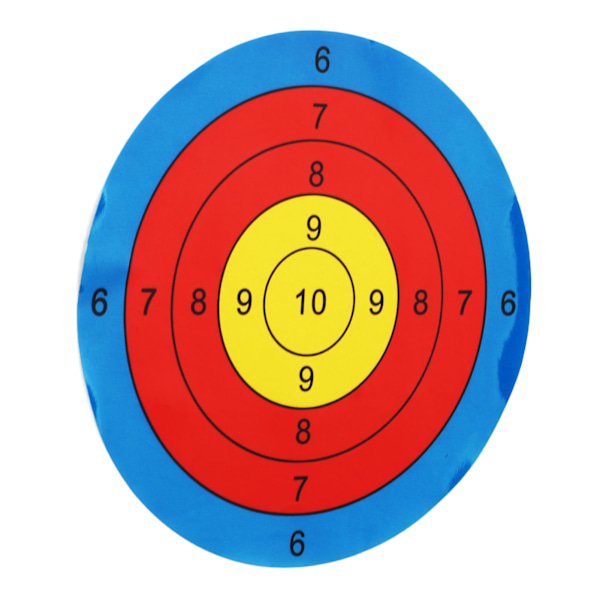 100 st papper bågskyttemål 3 tum bärbart självhäftande målpapper i ljus färg för utomhusbågpil