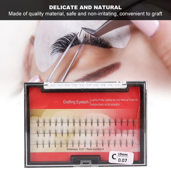 Professional Soft Dense False Eyelashes Eyelash Extension Grafting False Eyelashes 0.07 C10mm