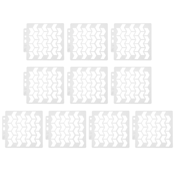 10 kpl Mandala-malli Maalaus Piirustus Sapluunat Uudelleenkäytettävä DIY Scrapbook Valumuotti Taidetarvike
