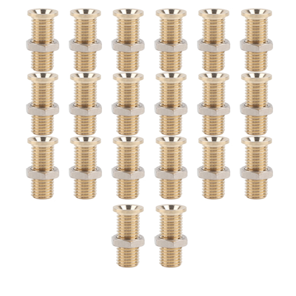 20 set 21,140 4 mm panel Banan Sockel Koppar Hona Guldpläterad Banana Jack med M6 sexkantsmutter för elektriskt test