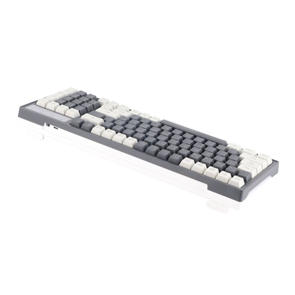 2,4G trådlöst speltangentbord 96 tangenter Ergonomisk lång standbytid Mekaniskt tangentbord med RGB-ljus för datorer L900 Grå Vit Trådlöst tangentbord