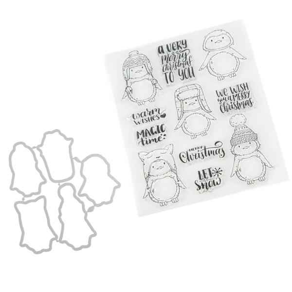 Klare Stempler Sunt Materiale Gjenbrukbart Klart Unikt Mønster Bred Anvendelse Transparent Stempel for Håndverksprosjekter