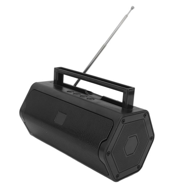 AM FM Radio Utendørs V6 Bluetooth-høyttaler Bærbar radio med teleskopantenne