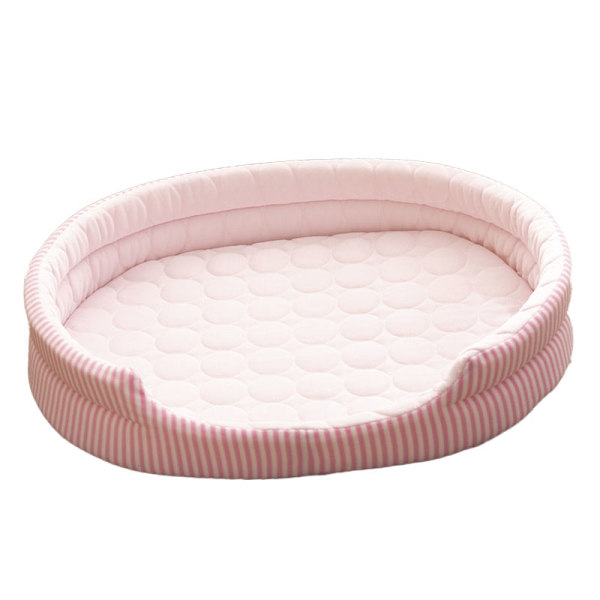 Kylsäng Pet Nest Four Seasons Universal Summer Sova Cool Ice Sidensäng för inomhus kattunge och valp Rosa