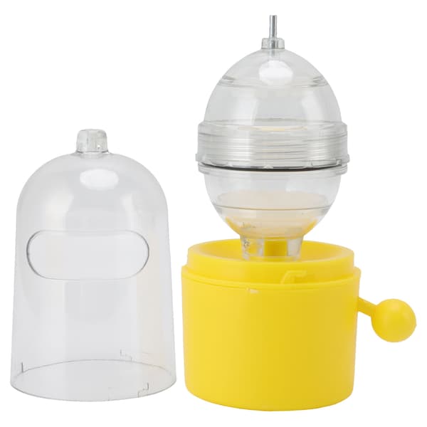 Egg Spinner, Pull Rope Drive Detachable Plastic Dishwasher Washable Manual Golden Egg Shakers