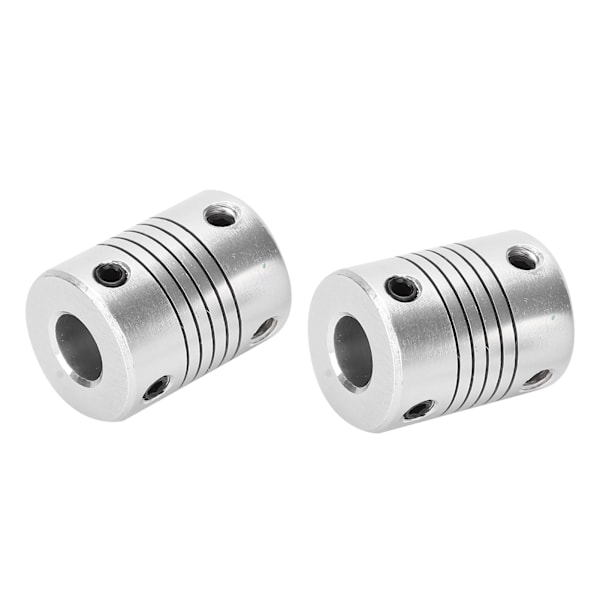 2 stk. Akselkobling Fleksibel Encoder Aluminiumlegeringskobling Trinmotor DIY 3D-printer 5x8mm