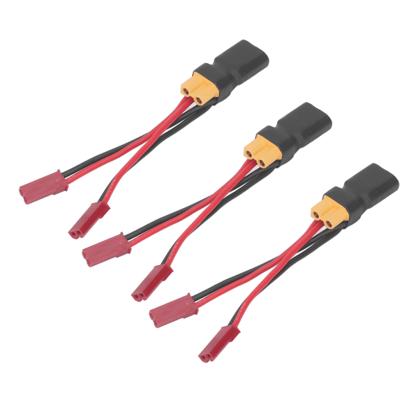 XT30 till JST-kabel hane till hona Silikontråd RC-batteri ESC-kontaktsladd för RC-båt Flygplansbil 3st