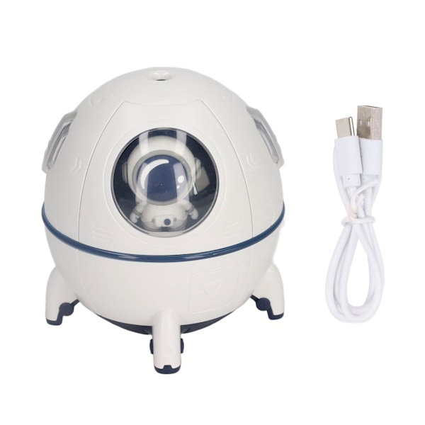 Romkapsel Luftfukter USB Stor Tåkevolum Søt Baby Luftfukter med Diffuser Nattlys for Hjem Bil Skrivebord Hvit