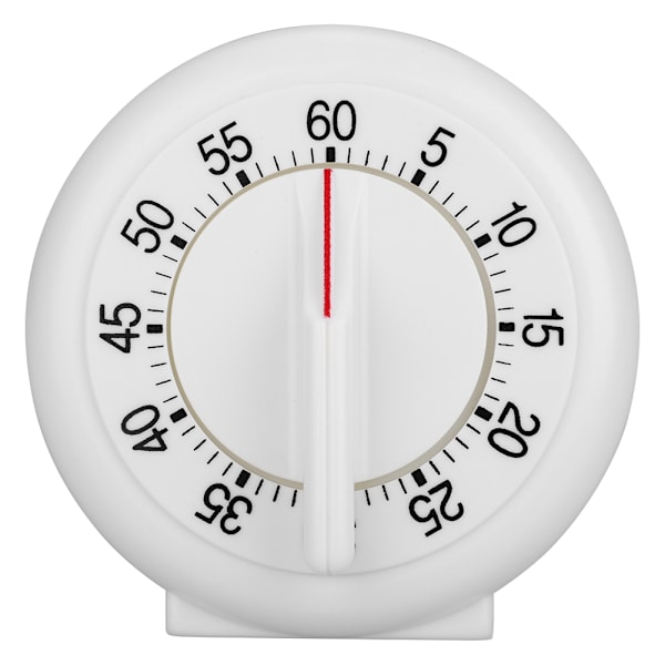 60 Minuter Rund Form Timer Kök Matlagning Ring Mekanisk Counter Väckarklocka