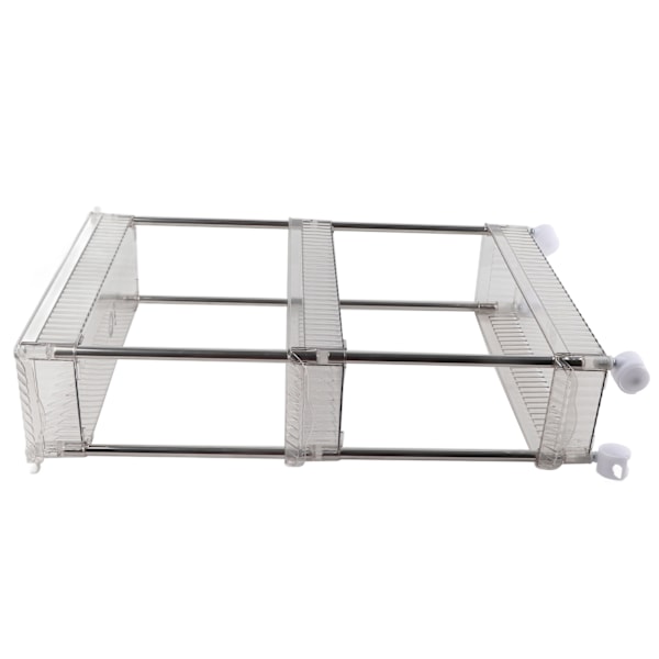 Badeværelsesgabhylde Badeværelseskosmetik Transparent Opbevaringsstativ Flere lag badeværelsesarrangør 3 lag 37x12x50cm