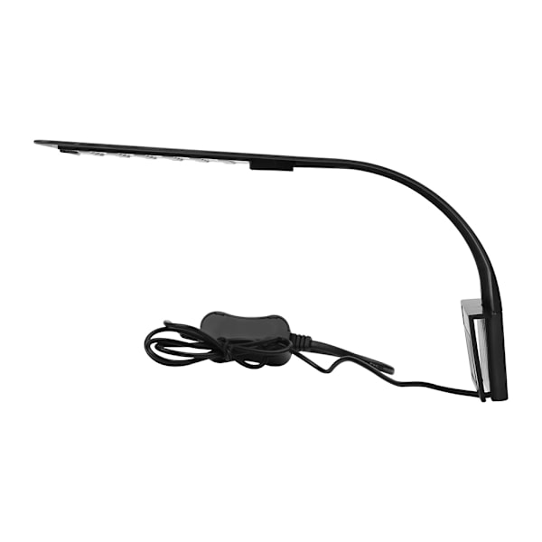 10W Akvarium LED-lys Vandplanter vokser fiske-tank Klip Lampe Belysning (sort)