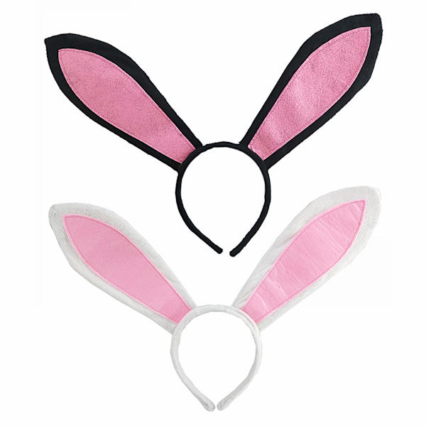 3 st/set Easter Bunny Ears Pannband Svansar fluga Set för påsk Kostym rekvisita