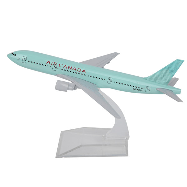 Flygplansmodell Basfäste Legering Metall Flygleksaker för barn Garagesatser 16cm(Canada777)