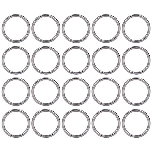 20 st Metallringar 4x32mm Järn Robust Hållbar Multifunktionell Utsökt Metall O-ringar Grå