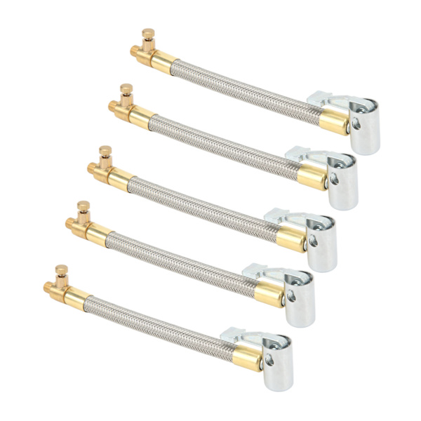 5 stk 10 cm Dekkpumpslange Rask oppblåsing Luftpumpe Forlengelsesrør Adapter for motorsykkel sykkel