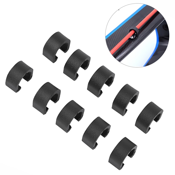 10 stk Plast Bremsespenner C Clip Shift Kabelhus Slangeguide for landeveissykkel