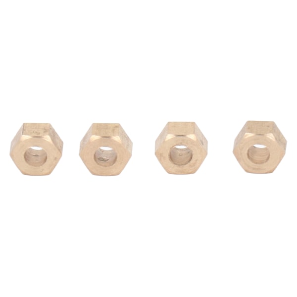 4 kpl Messinki Kulta Hex-navan liitäntä Kevyt RC-navan sovitin Kestävä pyörävetoinen hex-navan sovitin 1/18 1/24 RC-autolle