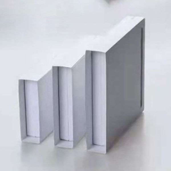 PE Film Smykke Opbevaringsboks Transparent 3D Flydende Ramme Display Holder Film Smykke Displayboks Hvid 2,76 X 0,79in