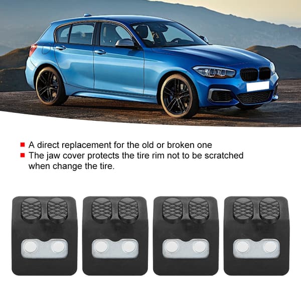 4pcs Stainless Steel Car Tire Changer Jaw Protector Clamp Protector Replacement Accessory