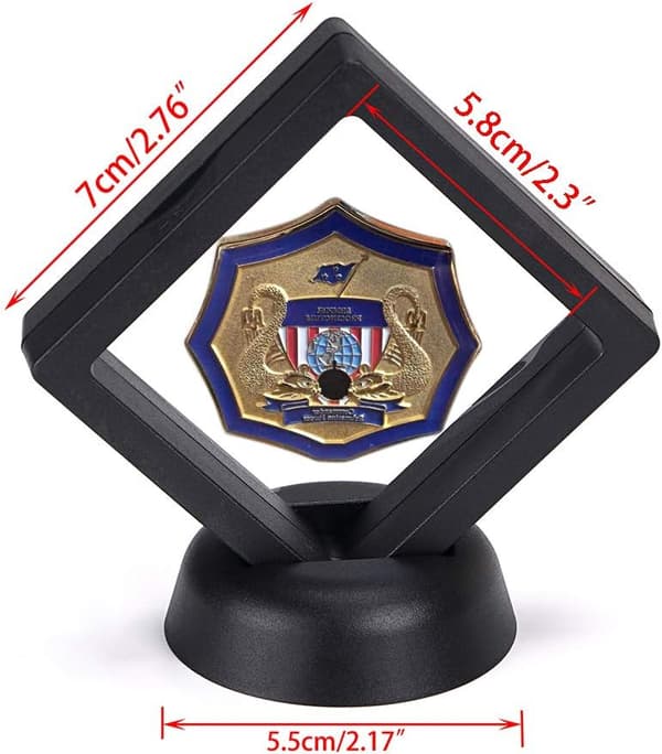 3D-flytande displayfodral, displayram, genomskinligt displayställ, Kompatibel med[LD]