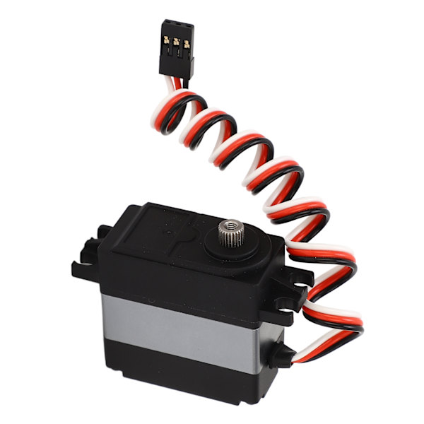 Svart Silver 35KG RC Car Servo 200° Gränsvinkel Aluminium Plast Shell RC Servo för ZD Racing MX 07 1/7