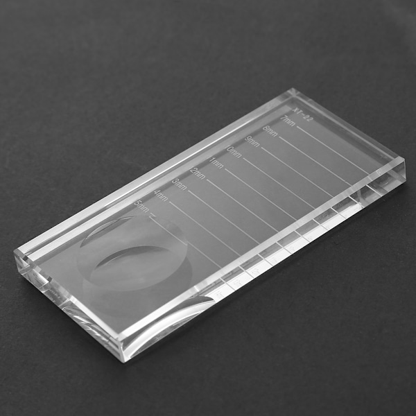 Rektangulärt glas lösögonfransar Lim Adhesive Separator Hållare Ögonfransar Förlängningspall