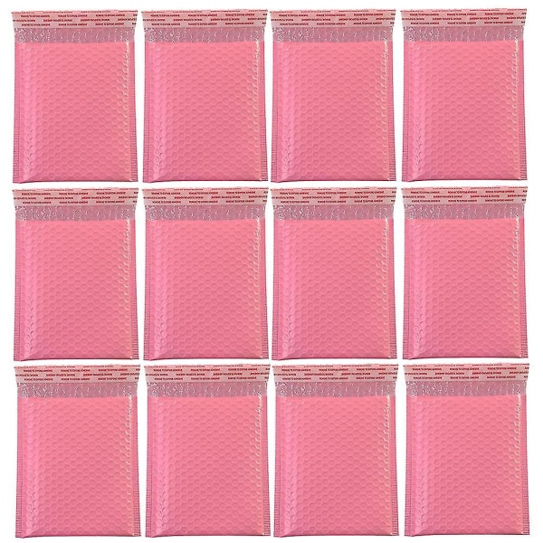 50 stk praktisk bobleoppbevaringspose Støtsikker ekspressleveringspakkepose Boblepose for hjemmebutikkkontor (rosa, 15x11cm)