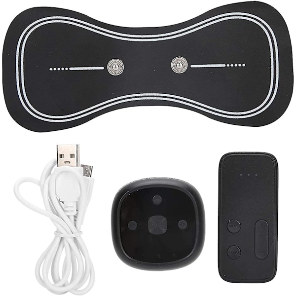 Ems Mini Bärbar Bioelektrisk Akupunktsmassager för Axlar Nacke Rygg - Sladdlös Svart