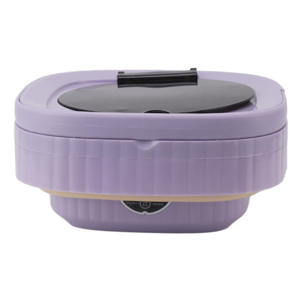 6L Mini Bærbar Vaskemaskin Sammenleggbar Automatisk Mini Klesvask med Soft Spin Dry 100‑240V Lilla EU-kontakt