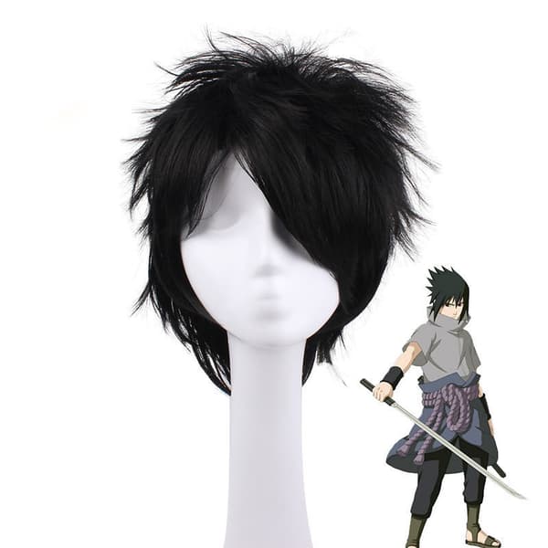 Uchiha Peruukit Sasuke Juhlaparukit synteettisillä hiuksilla