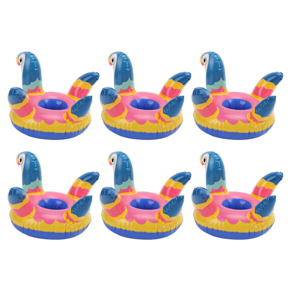 10 stk oppustelige drikkeholdere Bærbar sød fugl Pool Party Kopholder Floats Dekoration