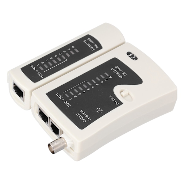 NS-468B(1088j) Netværkskabels Tester RJ45 RJ11 Linjemåler Multifunktionel Ergonomisk Design DC 9V
