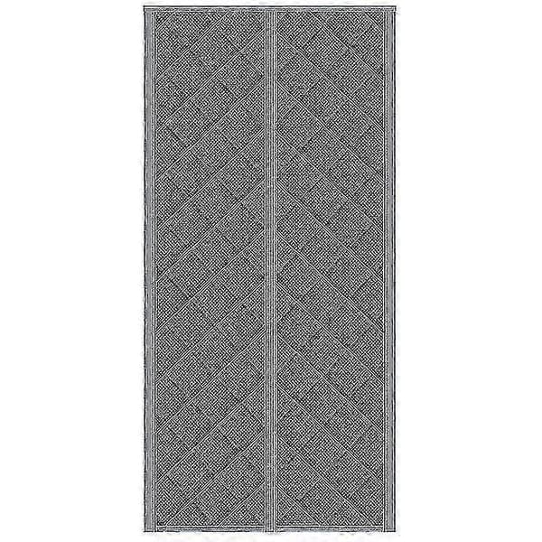 Lydisolerende vindtett magnetisk termisk dørgardin grå vinterisolert dørbeskyttelse 120x210cm