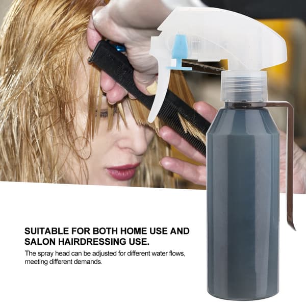 Refillable Plastic Barber Spray Bottle Water Sprayer Salon Babershop Tool (Grey)