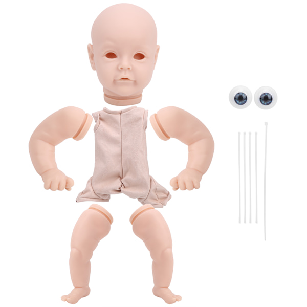 22 tums DIY-simulering omålad Reborn Baby Doll Model Set Reborn Doll Kit Delar Leksak