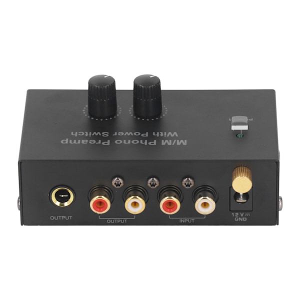 Phono Pladespiller Forforstærker Elektronisk Lyd Stereo Grammofon Forforstærker Lavt Støj PP500P 100‑240V UK-stik