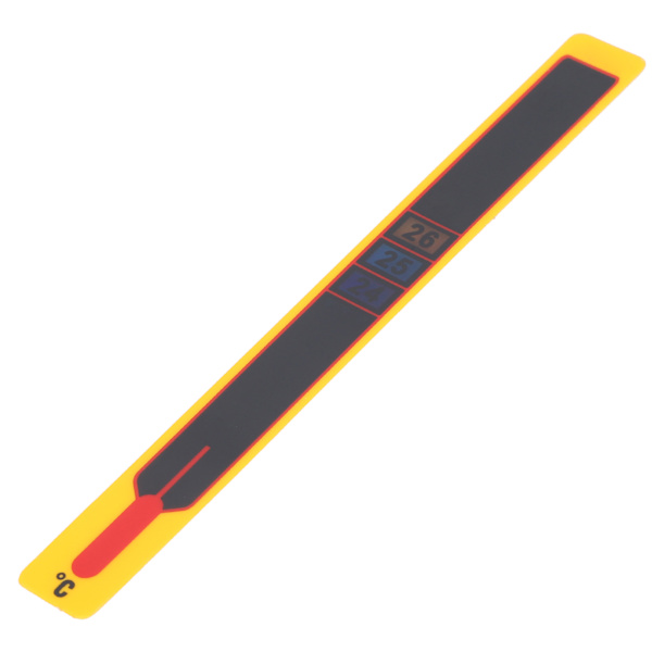 StickOn Digital Termometer Stripe Akvarium LCD Selvklebende Fiskedam Termometer Klistremerker (Termometer)